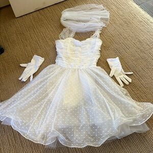 Wedding dress dance costume